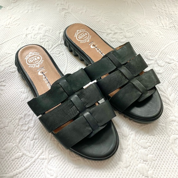 NEW Jeffrey Campbell Leather Rochelle Slide Sandal NWOB - Picture 9 of 15